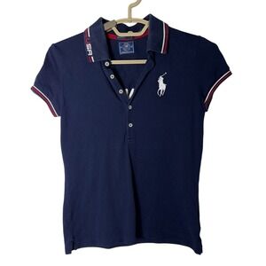 Ralph Lauren Team USA Olympic Polo Shirt Womens L 2016 Rio Singh Official